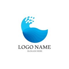 Wave beach vector illustration design