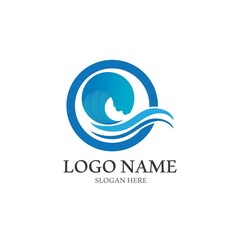 Wave beach vector illustration design