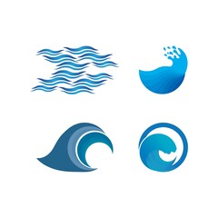 Wave beach vector illustration design
