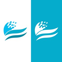 Wave beach vector illustration design