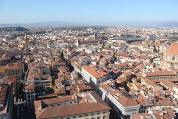 Fototapeta na wymiar Florence from above Santa Maria del fiore
