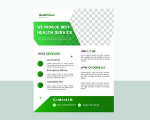 corporate medical business flyer template a4 size 
