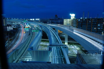 Expressway at night