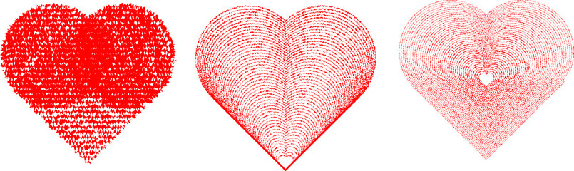 Vector heart Linear. love shape for your design . Rough edges .Valentines day sign with lines .