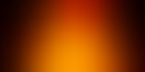 Dark Orange vector abstract blurred background.