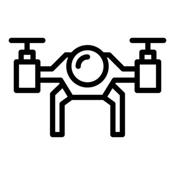 New drone icon outline vector. City air