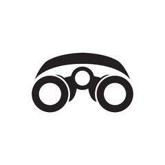 Binoculars icon (vector illustration)