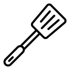 Kitchen spatula icon outline vector. Cooking bbq