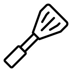 Grill spatula icon outline vector. Kitchen cooking
