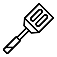 Spatula equipment icon outline vector. Cooking bbq