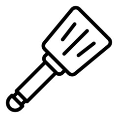 Spatula tool icon outline vector. Cooking kitchen