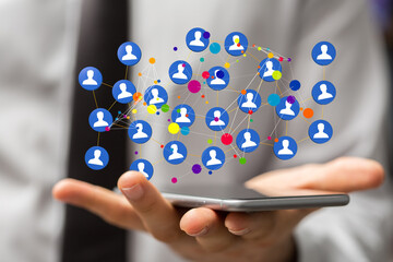 conference Digital Network and data concept