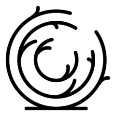 Rolling tumbleweed icon outline vector. Desert ball