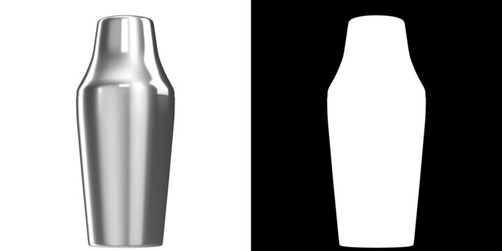 3D rendering illustration of a french shaker