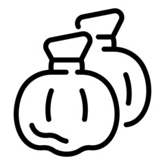 Garbage bags icon outline vector. Trash bag