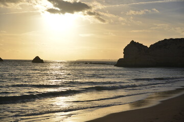 Fototapeta premium sunset on the beach