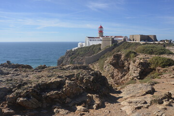 Fototapeta na wymiar Lighthouse of cabo de sao vincente, portugal