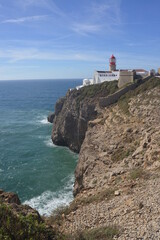 Fototapeta na wymiar Lighthouse of cabo de sao vincente, portugal