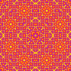 Ethnic floral motifs seamless pattern design