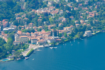 Panorama di Cernobbio e del lago di Como da Brunate.