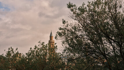 historical minaret of a mosque