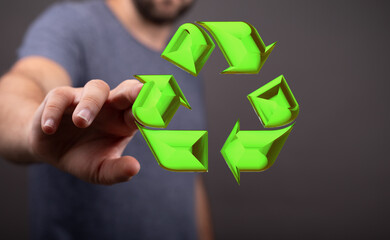 Recycled eco zero waste lifestyle. Ecological design Recycle