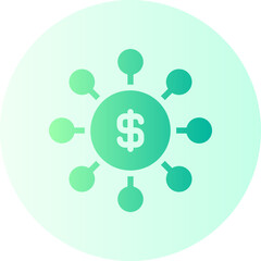 investment gradient icon