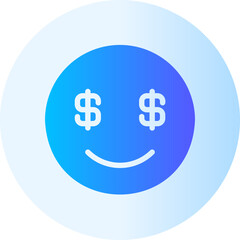 smile gradient icon