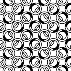 Figures seamless pattern. Stylized circles ornament. Geometric motif. Rounds background. Circle shapes ornate. Ethnic image. Digital paper, textile print, web design, abstract image. Vector art work.