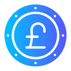 pound gradient icon