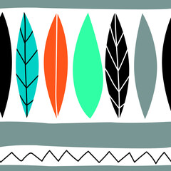 abstract shapes seamless pattern for design, stationery, wallpaper, textile, fashion.