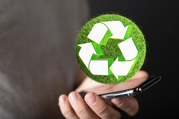 Recycled eco zero waste lifestyle. Ecological design Recycle