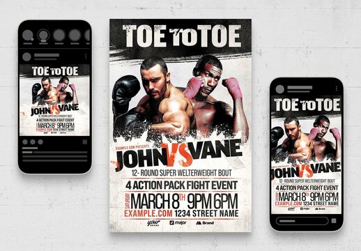 Boxing Mma Fight Night Flyer