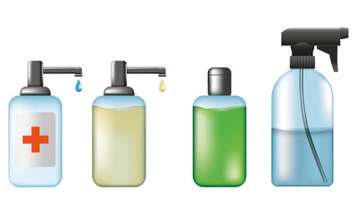 Disinfectant, Shampoo Bottle, Soap Dispenser