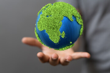 Ecology and green environment concept - 3D rendering