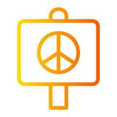 pacifism gradient icon