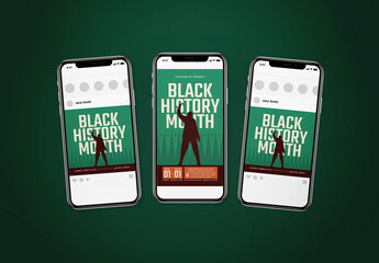 Simple Black History Month Social Media