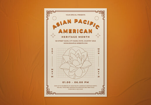 Asian Pacific American Heritage Month Flyer