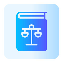Fototapeta premium law gradient icon