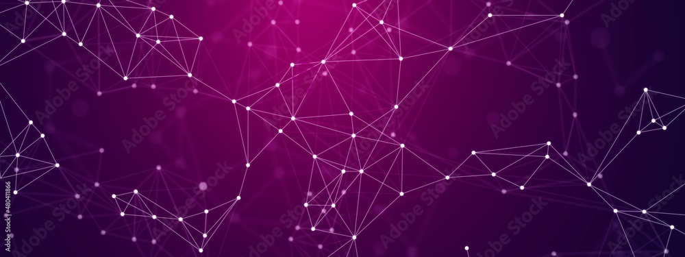 Aufkleber vector abstract background. the design of the destroyed grid, digital connection, plexus. a pattern 