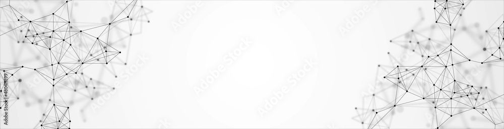 Poster vector halftone abstract background frame. the design of the destroyed grid, digital connection, ple