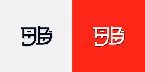 Chinese style initial letters DB logo. It will be used for Personal Chinese brand or other company
