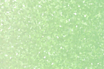 Delicate, soft, blurred mosaic crystal geometric shape texture background gradient pastel green mint white color.