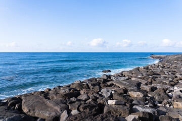 Coastal landscape in Madeira island in Portugal