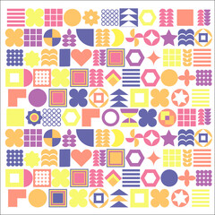 Seamless pattern with icons.