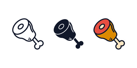 ham icon symbol template for graphic and web design collection logo vector illustration