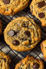 Homemade Tahini Chocolate Chip Cookies