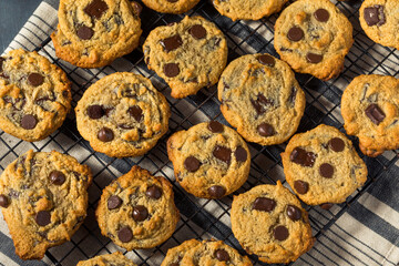 Homemade Tahini Chocolate Chip Cookies