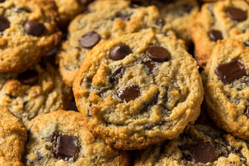 Homemade Tahini Chocolate Chip Cookies