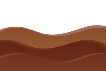 チョコレートの波背景　横位置